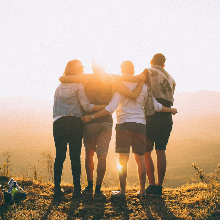 People Looking at the Sunset