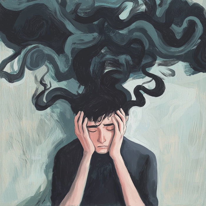 an anxious person