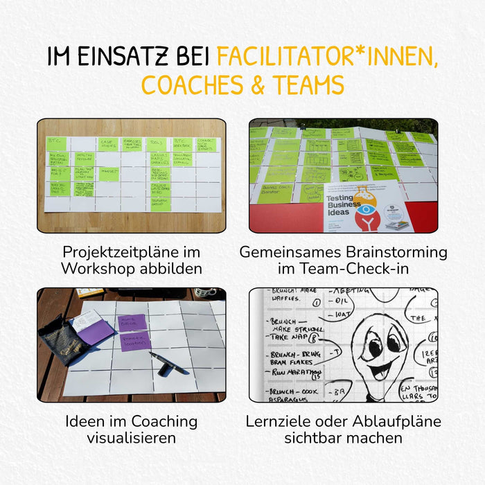 Stattys Noteboard: Faltbares Whiteboard mit 4 Staedtler-Markern