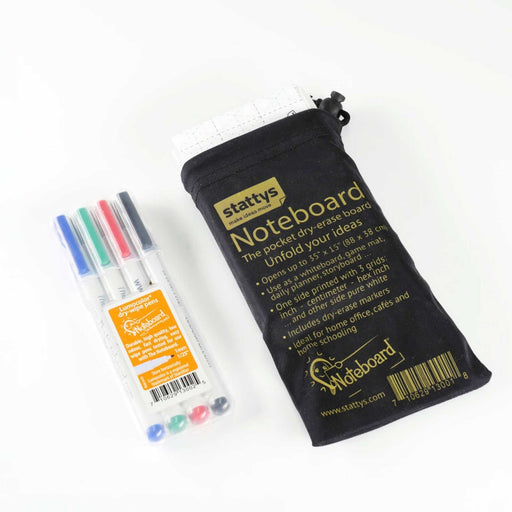 Stattys Noteboard: Foldable Whiteboard with 4 Staedler Markers