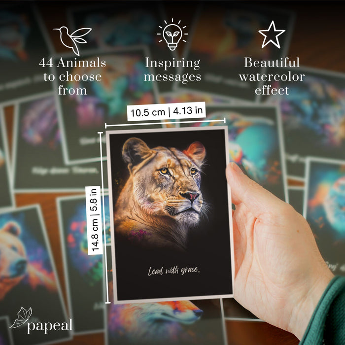 Weihnachtsgeschenk-Bundle: Filztasche, Spirit Animals & Points of View Reflexionskarten