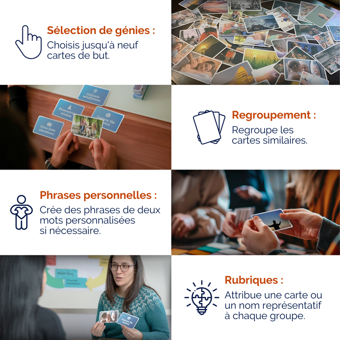 Cartes de coaching "My Purpose" Ensemble de luxe - Ensemble physique + numérique