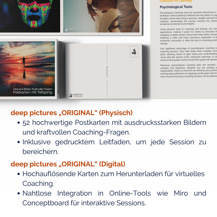 deep pictures „ORIGINAL“ Deluxe-Bundle: Physische + Digitale Coaching-Karten