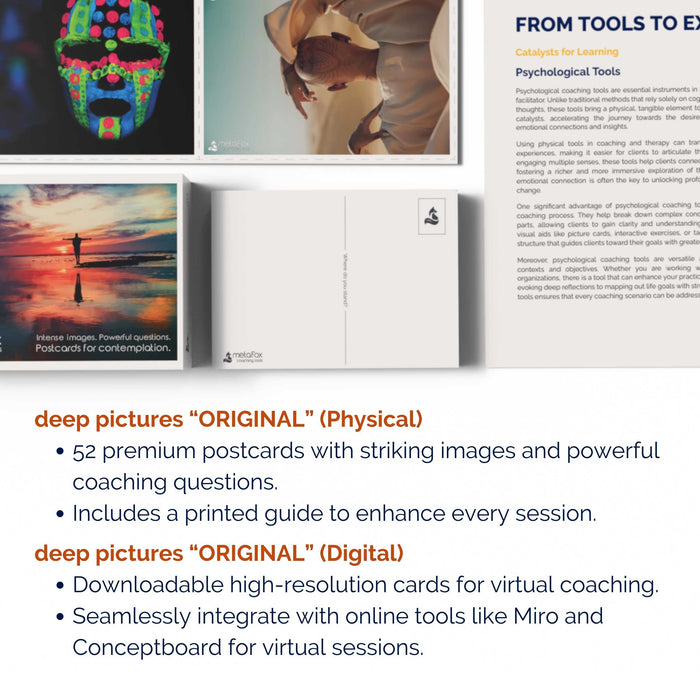 deep pictures „ORIGINAL“ Deluxe-Bundle: Physische + Digitale Coaching-Karten