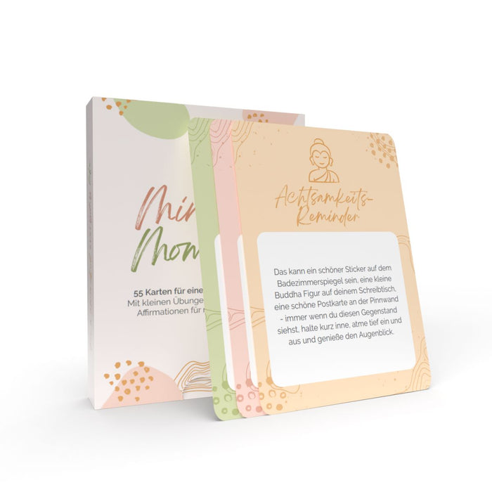 Reflection Cards “Mindful Moments” - 55 Mindfulness Cards for self-coaching