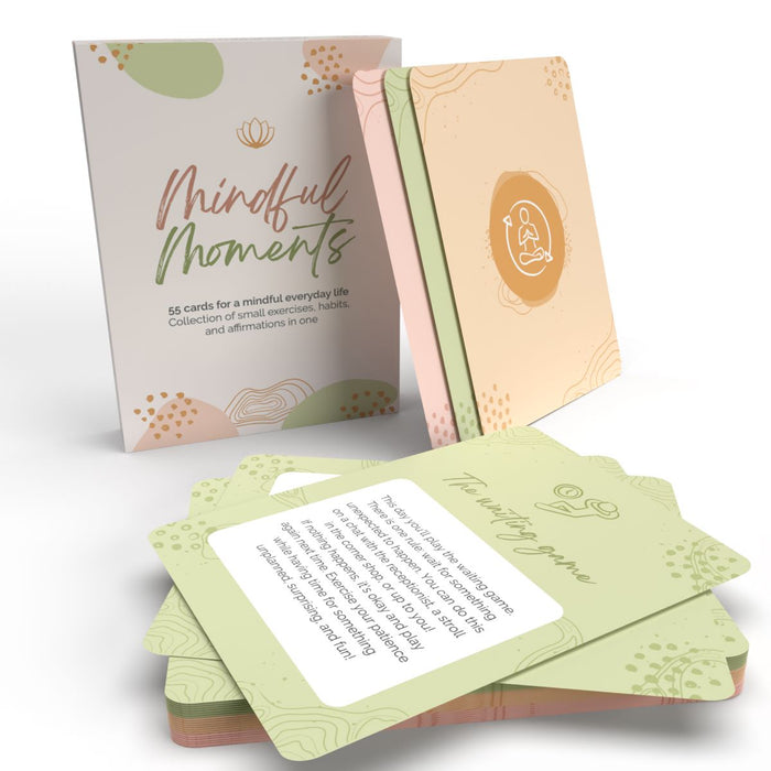 Reflection Cards “Mindful Moments” - 55 Mindfulness Cards for self-coaching