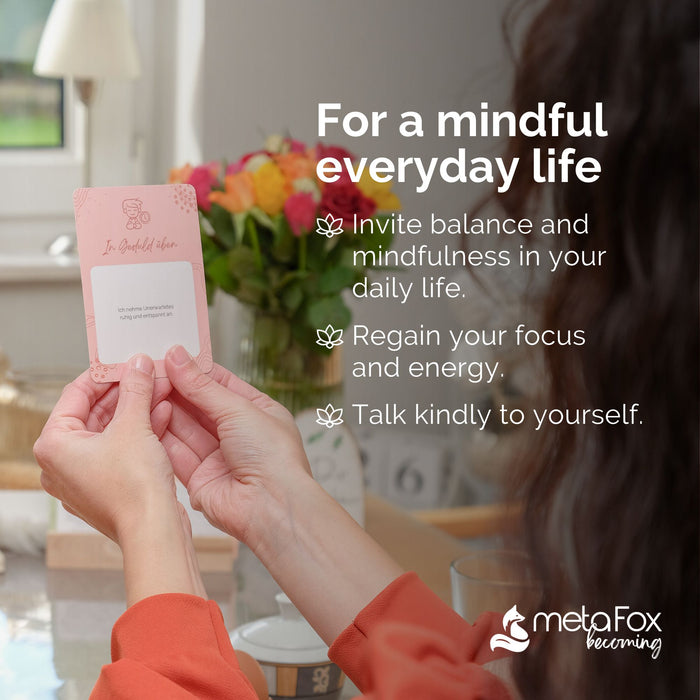 Reflection Cards “Mindful Moments” - 55 Mindfulness Cards for self-coaching