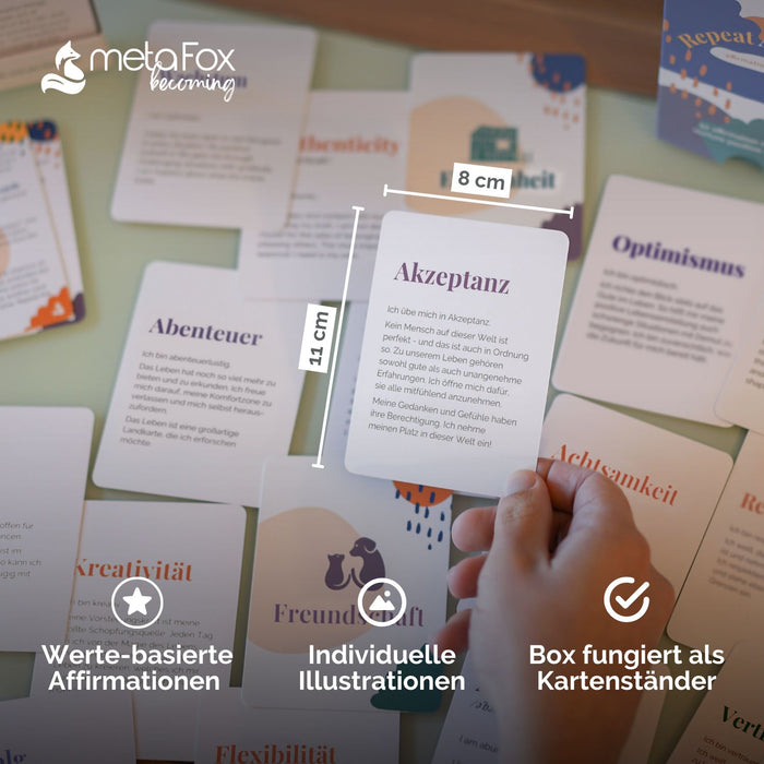 Cartes d'affirmation « Repeat After Me » pour le développement personnel