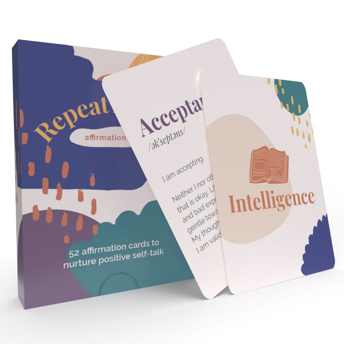 Cartes d'affirmation « Repeat After Me » pour le développement personnel