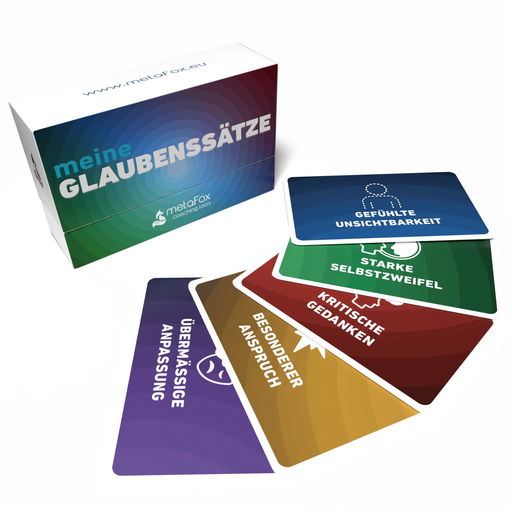 „meine Glaubenssätze“ Karten für Glaubenssatzarbeit