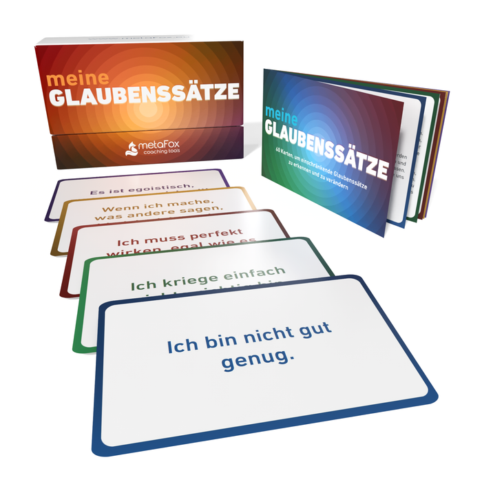 "My Beliefs" cards for identifying and shifting limiting beliefs