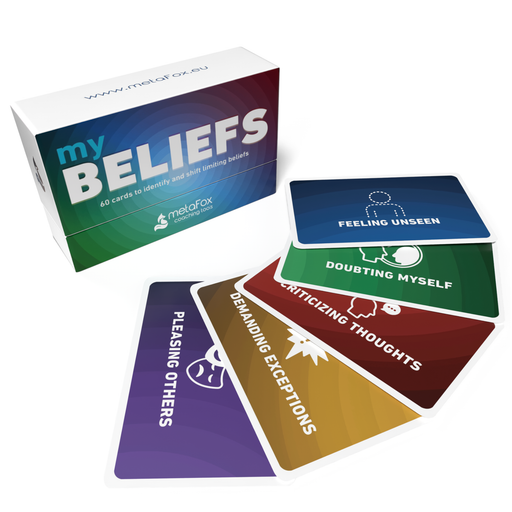 "My Beliefs" cards for identifying and shifting limiting beliefs
