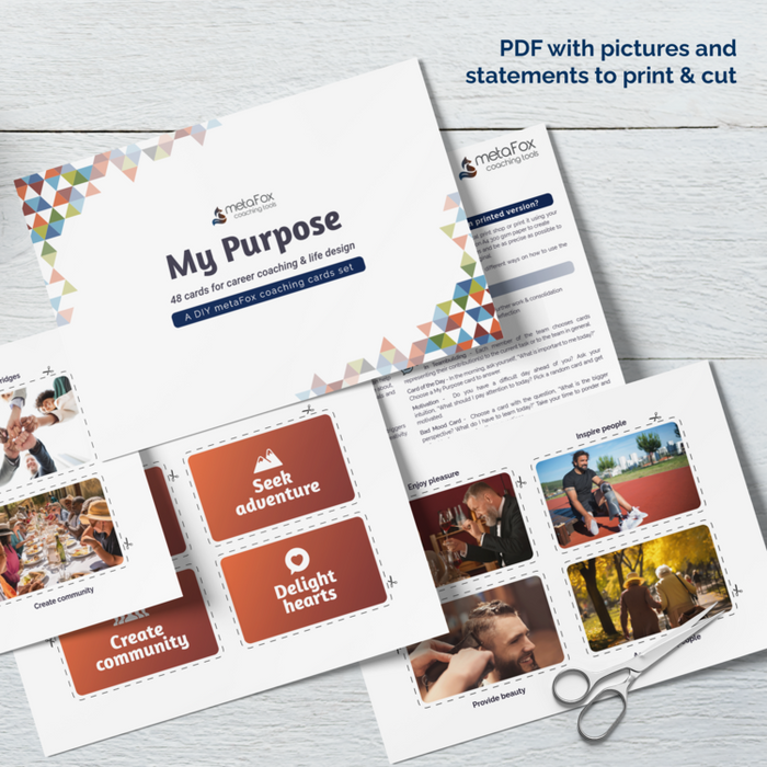 'My Purpose' - Coaching Cards for Finding Purpose and Career Design