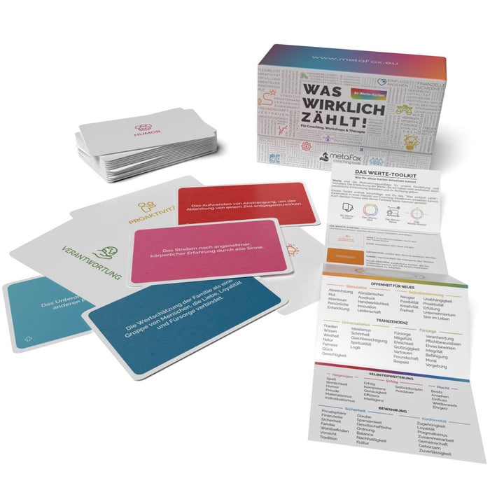 Coaching Cards "What Really Matters!" for working with values