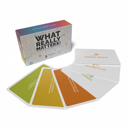 Cartes de coaching « Ce qui compte vraiment » pour travailler avec les valeurs