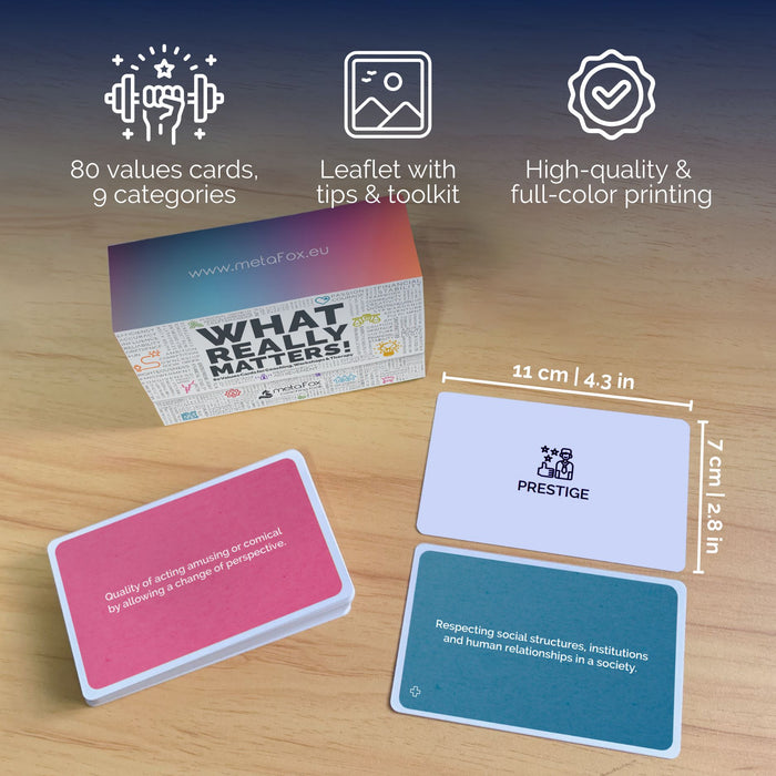 Coaching Cards "What Really Matters!" for working with values