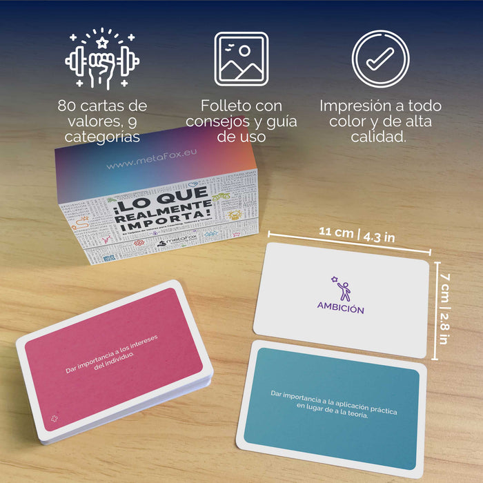 Coaching Cards "What Really Matters!" for working with values