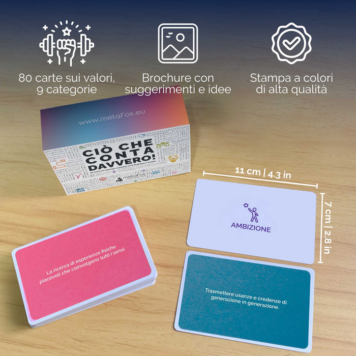 Coaching Cards "What Really Matters!" for working with values