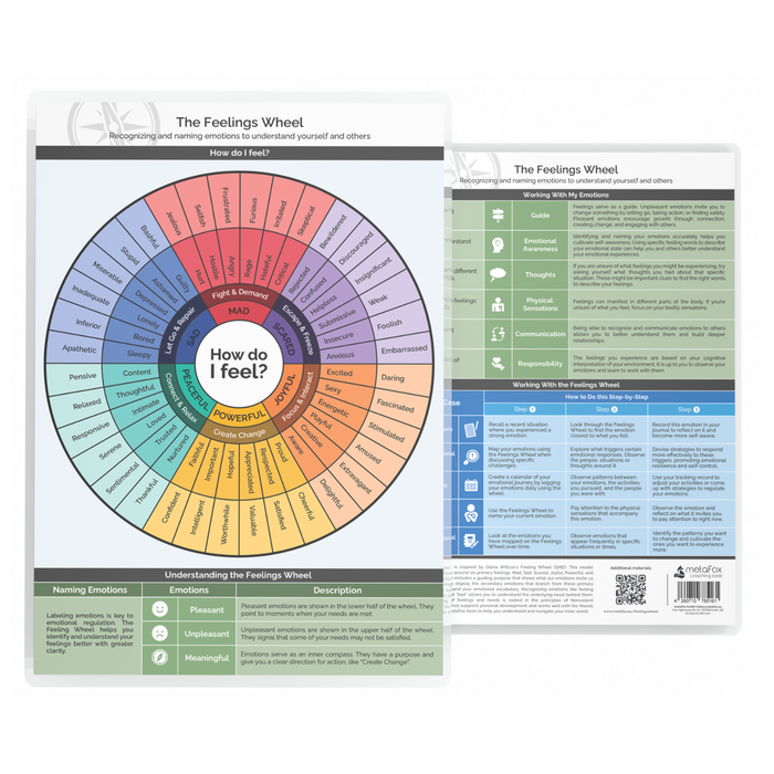 The Feelings Wheel - tool for emotional intelligence and reflection