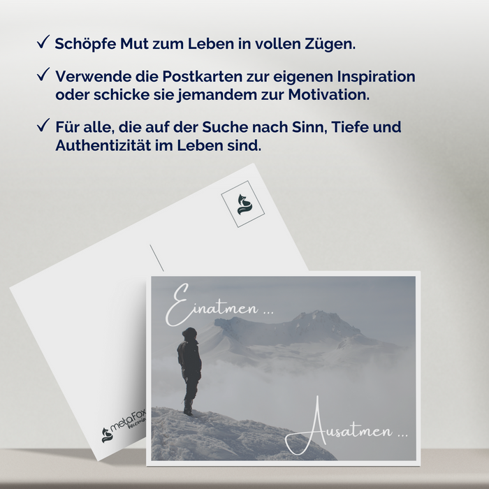 citations profondes « Mutausbruch » Cartes postales inspirantes