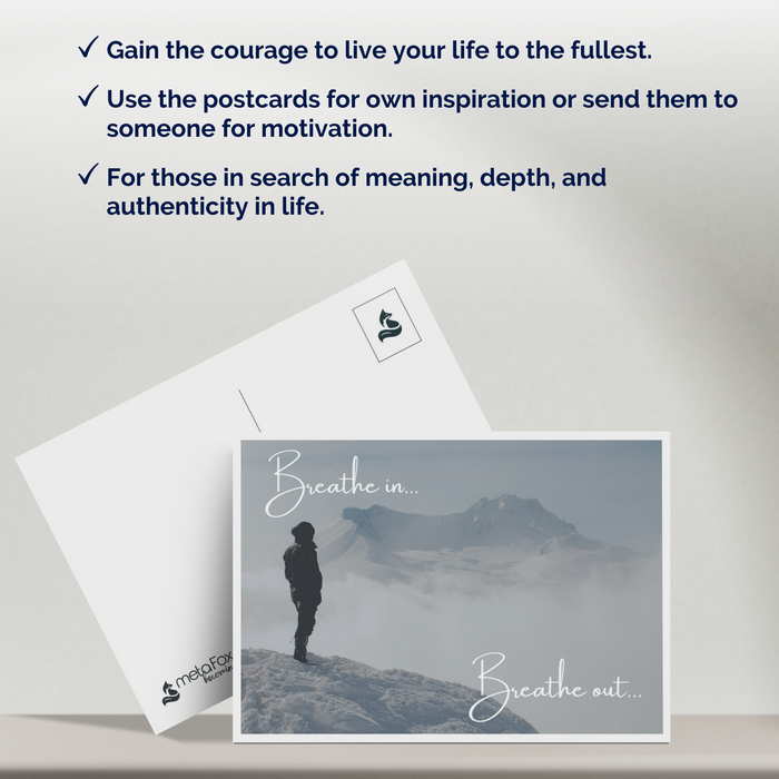 deep quotes "Live Your Life" Inspirational Postcards