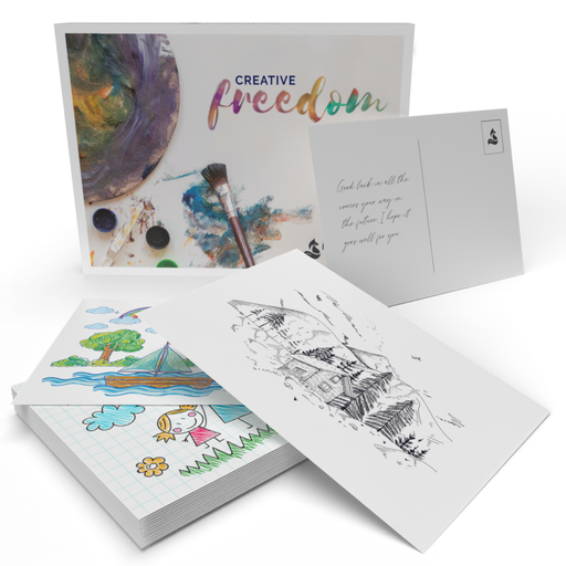 'Creative Freedom' Blank Postcards