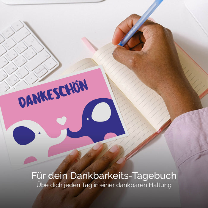 „Danke“ - Postkarten, um Danke zu sagen und Dankbarkeit zu zeigen