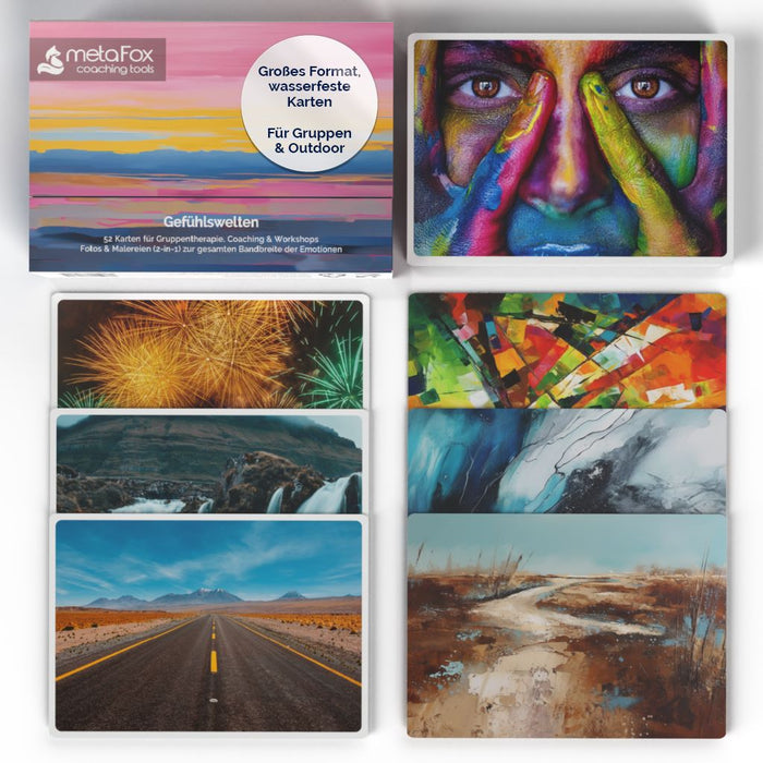 deep pictures "World of Emotions" - Large Coaching Cards (B5) from PP material