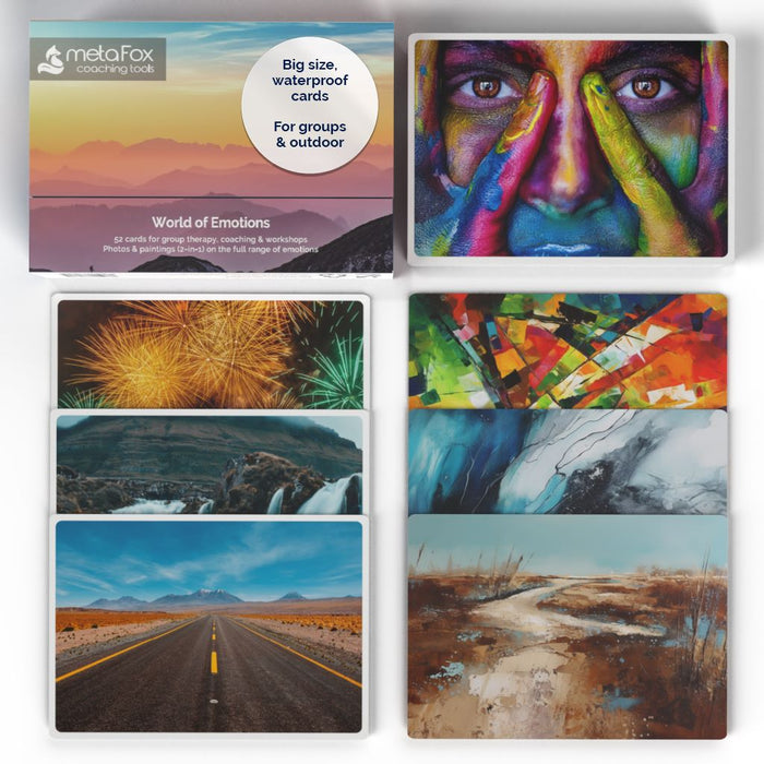 deep pictures "World of Emotions" - Large Coaching Cards (B5) from PP material