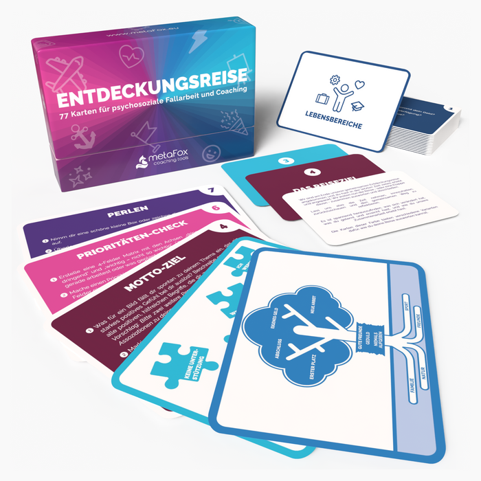 Cartes de coaching « Journey of Discovery » pour le travail social et l’accompagnement psychosocial