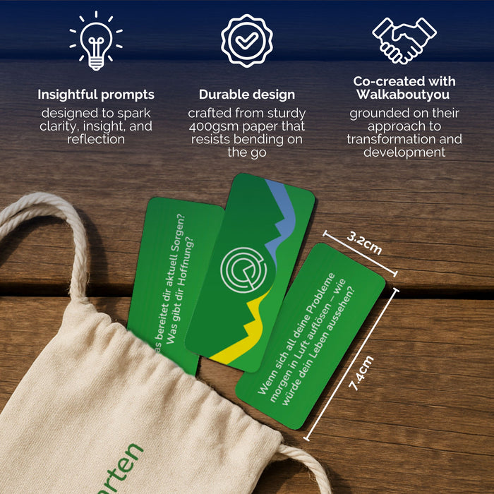 Geh-Sprächskarten für Coaching in der Natur