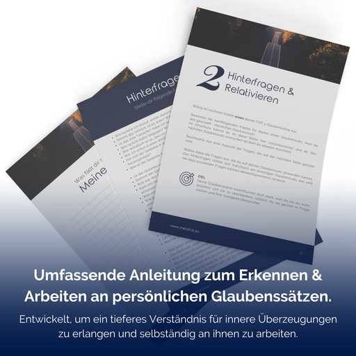 Arbeitsbuch „Realitätscheck für Glaubenssätze”