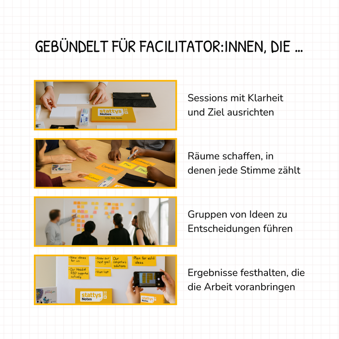 Stattys Facilitation Bundle: Tools für kreative Sessions